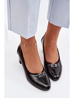 Lodičky na podpatku Vinceza 58622 Černé