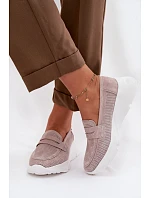 Dámske mokasíny z prírodného semišu na platforme Vinceza Beige Dámske mokasíny z prírodného semišu na platforme Vinceza Beige