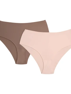Dámske nohavičky 2 Pack Bump1 42853 K001 Brown/Beige- HENDERSON