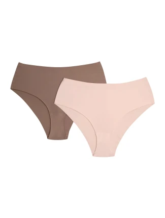 Dámske nohavičky 2 Pack Bump1 42853 K001 Brown/Beige- HENDERSON Dámske nohavičky 2 Pack Bump1 42853 K001 Brown/Beige- HENDERSON
