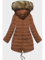 DÁMSKA OBOJSTRANNÁ ZIMNÁ BUNDA BLACK-CARAMEL (2M-21508)