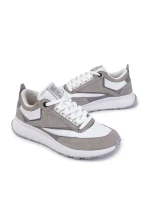 Męskie Sportowe Buty Big Star KK174021 Biało-Szare