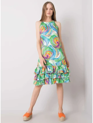 Šaty CHA SK 0852.89P biela zelená