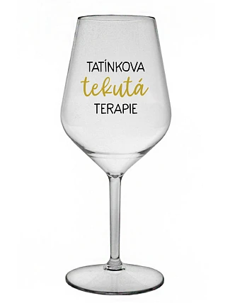 Daddy's Liquid Therapy - číry nerozbitný pohár na víno 470 ml