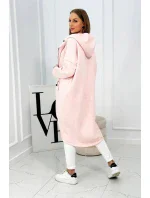 Zateplená dlhá mikina pink melange - Kesi Zateplená dlhá mikina pink melange - Kesi