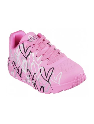 Skechers x JGoldcrown Uno Lite - Metallic Love Jr 314067L-HPMT Skechers x JGoldcrown Uno Lite - Metallic Love Jr 314067L-HPMT