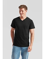 Fruit of the Loom Valueweight V-Neck T Tričko s výstrihom do V 16.1066 čierne