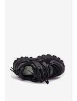 Buty Sportowe Sneakersy Dziecięce Czarne Tilvianea