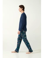 Vamp - Pánske pyžamo s potlačou 21611 - Vamp