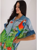 Košeľa DHJ KS 19007.32 modrá