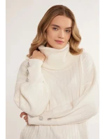 Sveter Golf SWEB400 s puzdrovými rukávmi biely - Monnari