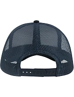 Atlantis Headwear Rapper Canvas-S 5-panelová truckerová čiapka 33.0234 šedá/námornícka modrá Atlantis Headwear Rapper Canvas-S 5-panelová truckerová čiapka 33.0234 šedá/námornícka modrá