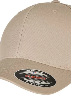 Flexfit 6277RP 6-panelová čiapka z recyklovaného materiálu Flexfit 55.77RP v khaki farbe