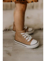 Dziecięce Trampki Wysokie Różowe Złoto Catrina