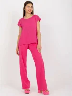 Blúzka D73761R10978O tmavo ružová