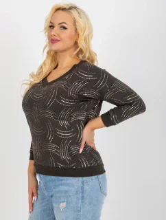 Blúzka RV BZ 8514.04P tmavá khaki