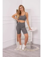 Športový set top + legíny čierny Športový set top + legíny čierny