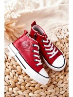 Dziecięce Wysokie Trampki BIG STAR II374005 Czerwone