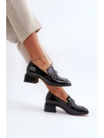 Dámske čižmy na podpätku MR38-960 Black - D§A Dámske čižmy na podpätku MR38-960 Black - D§A