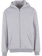 Build your Brand BY 443 Mikina s kapucňou z hrubej bavlny „Loose Fit“ 56.0443 melírovaná sivá Build your Brand BY 443 Mikina s kapucňou z hrubej bavlny „Loose Fit“ 56.0443 melírovaná sivá