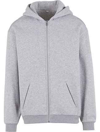 Build your Brand BY 443 Mikina s kapucňou z hrubej bavlny „Loose Fit“ 56.0443 melírovaná sivá Build your Brand BY 443 Mikina s kapucňou z hrubej bavlny „Loose Fit“ 56.0443 melírovaná sivá