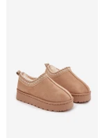 Śniegowce Dziecięce Z Haftem Beżowe Prina