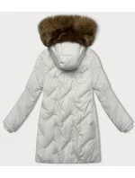 Dámska zimná bunda so šnúrkami na bokoch S'west light grey (R8295-26) Dámska zimná bunda so šnúrkami na bokoch S'west light grey (R8295-26)