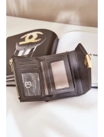 Lakierowany Portfel Damski Ciemnoszary Rahner