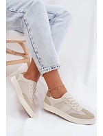Dámske nízke tenisky Big Star TT274768 Beige