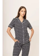 Dámske pyžamo 180/158 čiernobiele - Karol