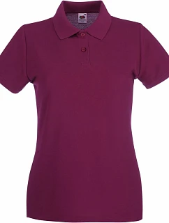 Fruit of the Loom Lady-Fit Premium Polo Dámske piké polo 16.3030 bordová