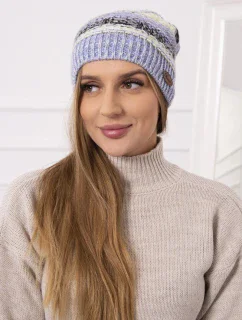 Čiapka s fleecom Patrycja K254 žltá+modrá