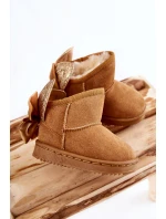 Dziewczęce Ocieplane Śniegowce Z Kokardkami Camel Meriva