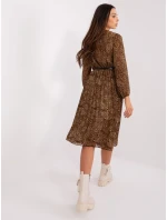 Šaty DHJ SK 10536N 3.31X hnedá Šaty DHJ SK 10536N 3.31X hnedá