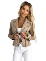 Dámska bunda 481-1 svetlohnedá - Numoco basic