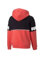Detská mikina Jr 670205 35 čierna s koralovou - Puma Detská mikina Jr 670205 35 čierna s koralovou - Puma