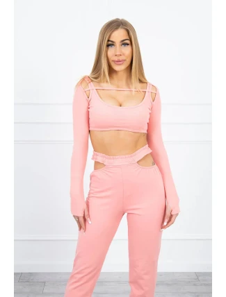 Súprava s blúzkou marhuľová