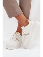 Damskie Sneakersy Na Platformie Big Star SS274359 Białe