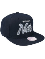 Mitchell & Ness NBA Brooklyn Nets Team Script 2.0 Snapback Nets HHSS3280-BNEYYPPPBLCK