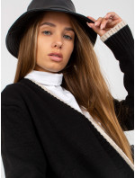 Čierno-béžový dlhý sveter s vreckami RUE PARIS