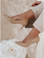 Dámske topánky na podpätku LAVENZA beige FashionStreet ZY0718