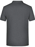 Daiber 8010 Pánske polo tričko z bio bavlny 02.8010 black heather Daiber 8010 Pánske polo tričko z bio bavlny 02.8010 black heather