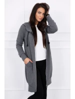 Mikina s kapucňou graphite melange