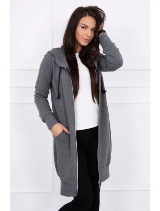 Mikina s kapucňou graphite melange