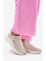 Buty Sportowe Sneakersy Damskie Big Star RR274A145 HI-POLY SYSTEM Beżowe