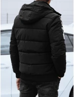 Pánska prešívaná bunda čierna FashionStreet TX4637 Pánska prešívaná bunda čierna FashionStreet TX4637