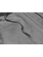 Tmavosivý dámsky komplet - krátka mikina a nohavice (YP-1107)