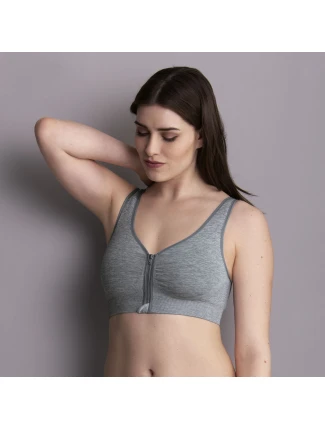 Lynn tvarovaná chirurgická podprsenka, predné zapínanie 5738X sivá melanž - Anita Care Lynn tvarovaná chirurgická podprsenka, predné zapínanie 5738X sivá melanž - Anita Care