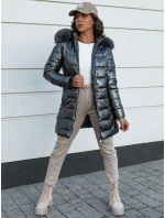 Dámska zimná prešívaná bunda s kapucňou SHINE sivá FashionStreet TY4564