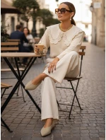 Dámske semišové baleríny so špicatou špičkou svetlo olivové FashionStreet ZY1425 Dámske semišové baleríny so špicatou špičkou svetlo olivové FashionStreet ZY1425